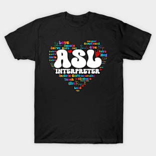 Asl Interpreter Appreciation Week Back To School T-Shirt